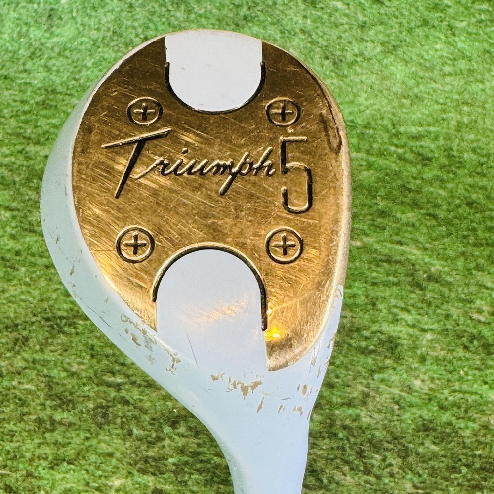Vintage Triumph 5 Fairway Wood Mens RH True Temper Steel Golf Club White USA